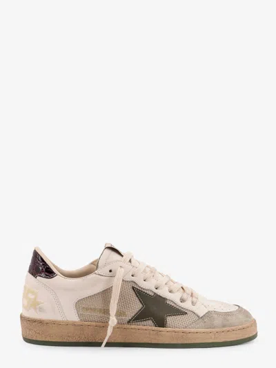 Golden Goose Deluxe Brand Men Ball Star Double Quarter Low-top Leather Sneakers With Used Effect In Neutral