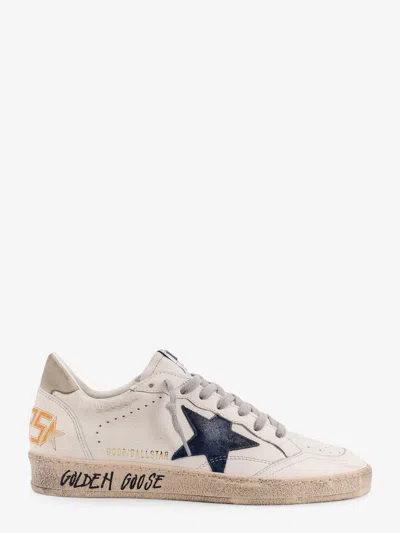Golden Goose Deluxe Brand Men Ball-star Leather Sneakers With Embossed Iconic Detail In Multi