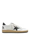 Golden Goose Deluxe Brand Men Ball-star Sneakers In White Nappa With Black Star In Multi