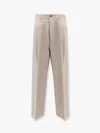 Golden Goose Isiah Slacks Jogging Wool And Cotton Trouser In Cream