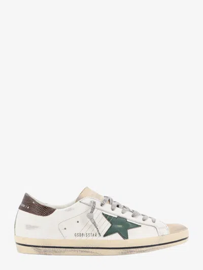 Golden Goose Deluxe Brand Men Leather And Suede Sneakers With Used Effect In White