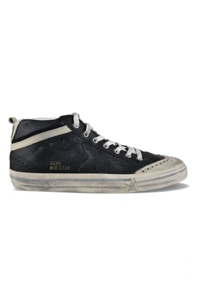 Golden Goose Deluxe Brand Men Mid Star Sneakers In Black