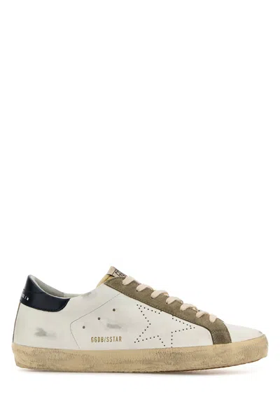 Golden Goose Deluxe Brand Men Multicolor Leather Superstar Sneakers In White