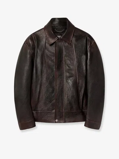 Golden Goose Deluxe Brand Men Prince Leather Bomber In Brown