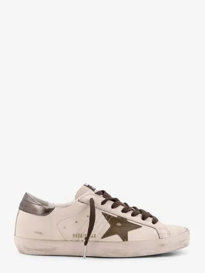 Golden Goose Deluxe Brand Men Super-star Classic With List Low-top Leather Sneakers With Used Effect
