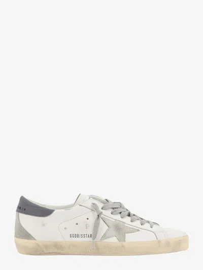 Golden Goose Deluxe Brand Men Super Star Leather Sneakers With Used Effect In Multicoloured