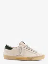 Golden Goose Super Star Leather Upper Toe And Tongue Suede Heel Sneakers Grey In Neutral