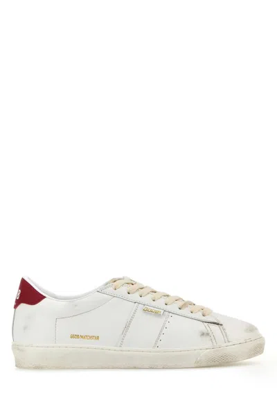 Golden Goose Deluxe Brand Men White Leather Matchstar Sneakers