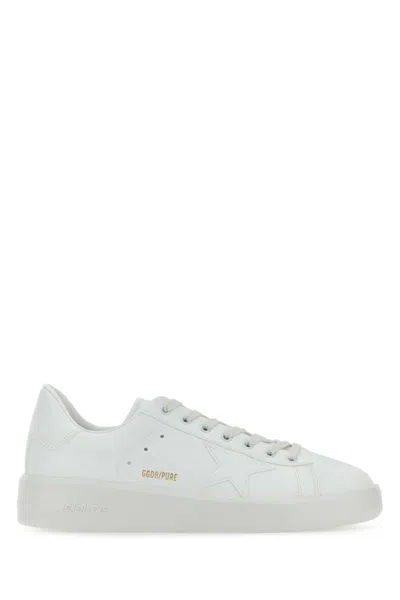 Golden Goose Deluxe Brand Men White Leather Pure New Sneakers