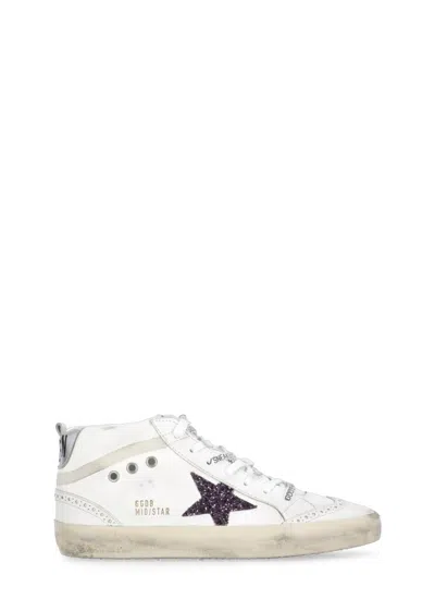 Golden Goose Deluxe Brand Mid Star Trainers In White