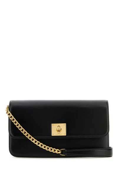 Golden Goose Deluxe Brand Mini Leather Gioia Clutch Bag In Black