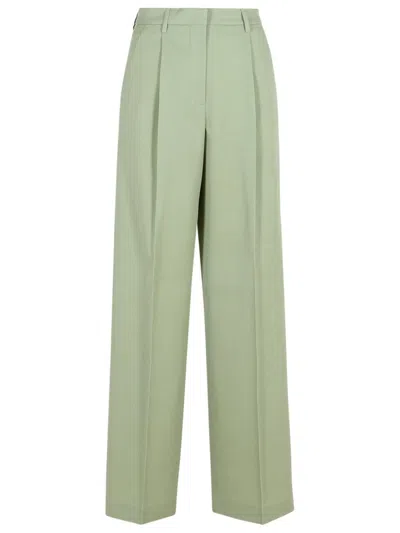 GOLDEN GOOSE GOLDEN GOOSE 'NAOMI' GREEN VIRGIN WOOL PANTS