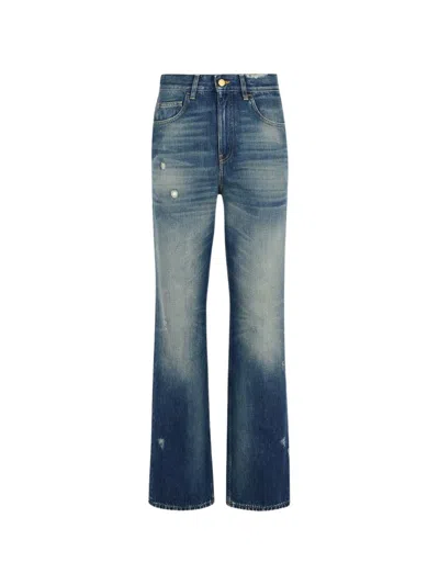 GOLDEN GOOSE GOLDEN GOOSE NORMA LIGHT BLUE DENIM JEANS