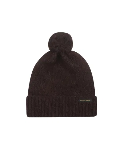 Golden Goose Deluxe Brand Pon Pon Beanie In Black