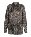 Golden Goose Deluxe Brand Printed Buttoned Shirt In Black