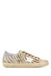 Golden Goose Sneakers Super Star Classic In Cavallino Stampato Donna In Neutral