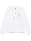 Golden Goose White Cotton Sweatshirt In White