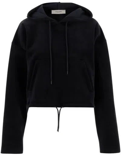 Golden Goose Deluxe Brand Sky Captain Hoodie In Black