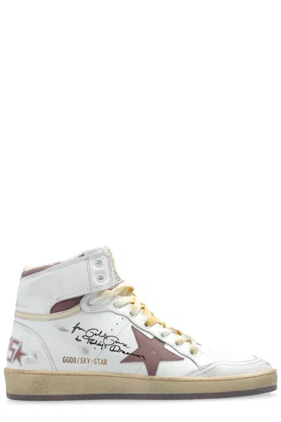 Golden Goose Lace-up High-top Sneakers In White