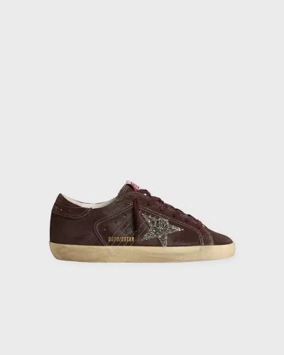 GOLDEN GOOSE GOLDEN GOOSE DELUXE BRAND SNEAKERS SUPER STAR SUEDE UPPER GLITTER