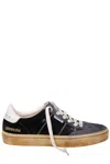 Golden Goose Velvet Upper Suede Hf Tongue Leather Heel In Black