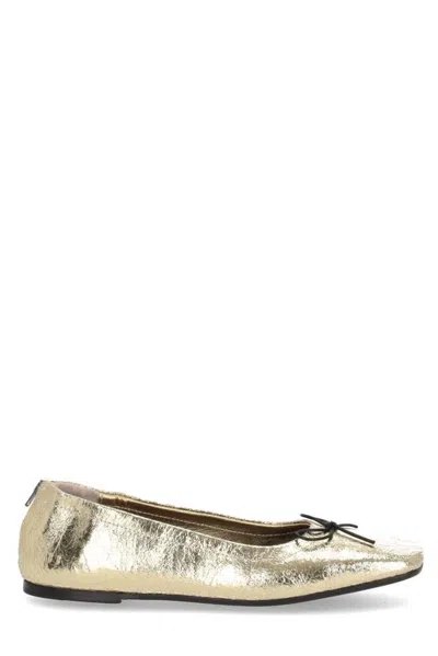 Golden Goose Deluxe Brand Square-toe Bow Detailed Balleina Shoes