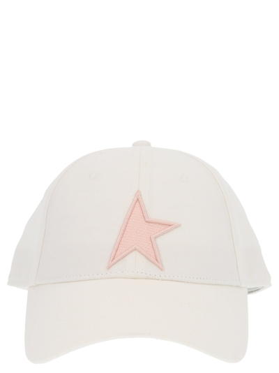 Golden Goose Deluxe Brand Star Embroidered Baseball Cap In White