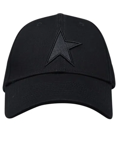Golden Goose Deluxe Brand Star Embroidered Baseball Hat In Black