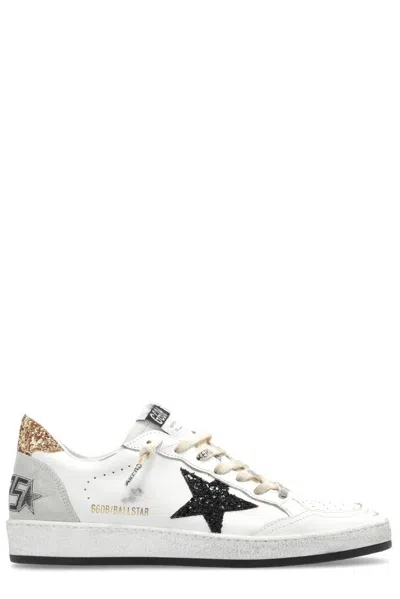 Golden Goose Deluxe Brand Star Glittered Lace In White