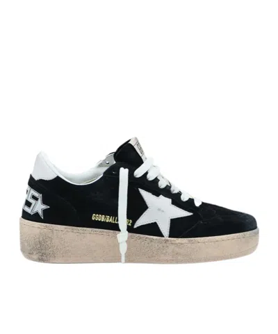 Golden Goose Deluxe Brand Star Patch Lace-up Sneakers In Black