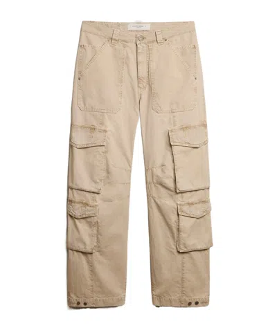Golden Goose Deluxe Brand Straight-leg Cargo Trousers In Nude