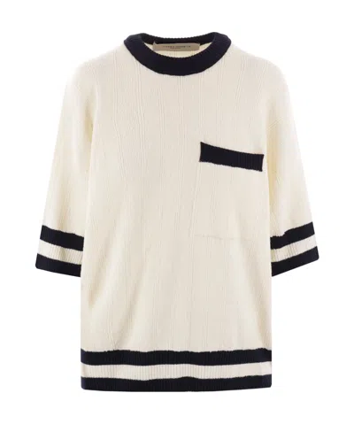 GOLDEN GOOSE GOLDEN GOOSE DELUXE BRAND STRIPED EDGE KNITTED SWEATER
