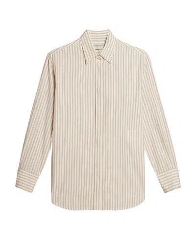 Golden Goose Deluxe Brand Striped Long-sleeved Shirt In Neutral