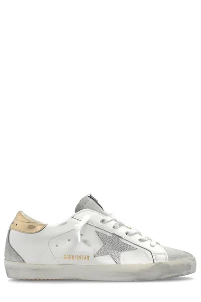 Golden Goose Deluxe Brand Super Star Embellished Sneakers In White