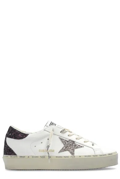 Golden Goose Deluxe Brand Super Star Glittered Lace In White