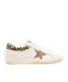 Golden Goose Super Star Calf Hair And Suede-trimmed Distressed Leather Sneakers In Multi