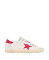 Golden Goose Super Star Leather Sneakers In White