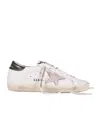 Golden Goose Super-star Distressed-finish Sneakers In White