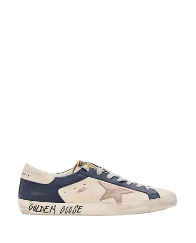 Golden Goose Deluxe Brand Super Star Sneakers In Blue