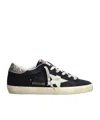 Golden Goose Super Star Suede Leather Sneakers In Black