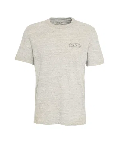 Golden Goose Deluxe Brand T-shirt With Lettering In Neutrals