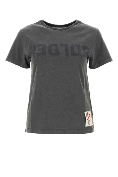 Golden Goose Deluxe Brand Anthracite Cotton Doris T Shirt In Gray