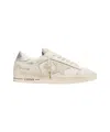 Golden Goose Deluxe Brand Vintage White Leather Sneakers In Grey