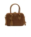 Golden Goose Suede Leather Bag In Leather Color In Brown