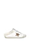 Golden Goose Superstar Sabot 81811 Leather And Shearling Trainers In White