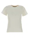 Golden Goose Deluxe Brand White Viscose Blent T-shirt In White