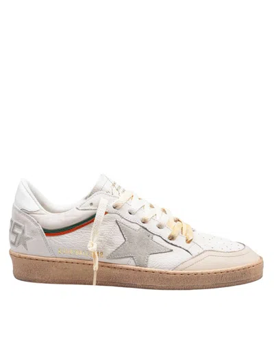 Golden Goose Ballstar Sneakers In Nappa And Nylon In Neutrals