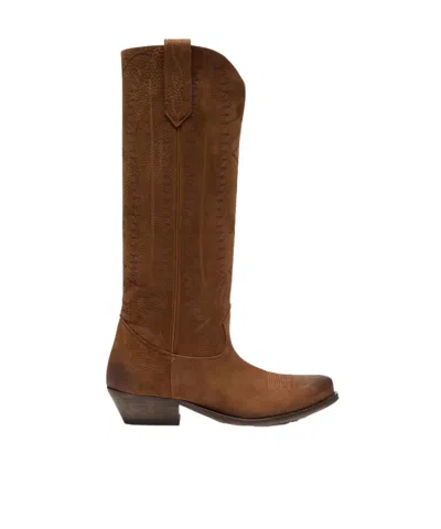 Golden Goose Deluxe Brand Wish Star Cowboy Boots In Brown