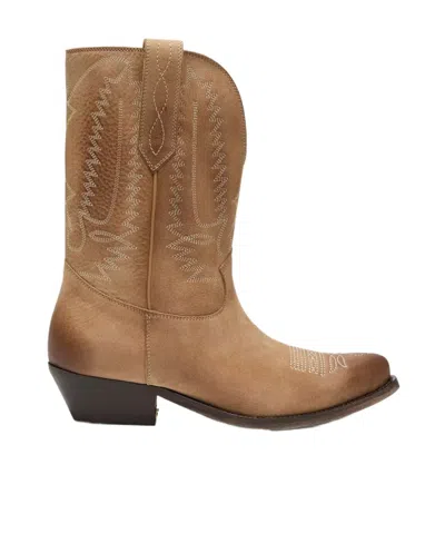 Golden Goose Deluxe Brand Wish Star Western Boots In Brown
