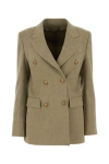 Golden Goose Double-breasted Blazer With Jacquard Pattern In Multicolor